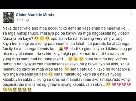 claire marielle miralo scandal|balita.news .